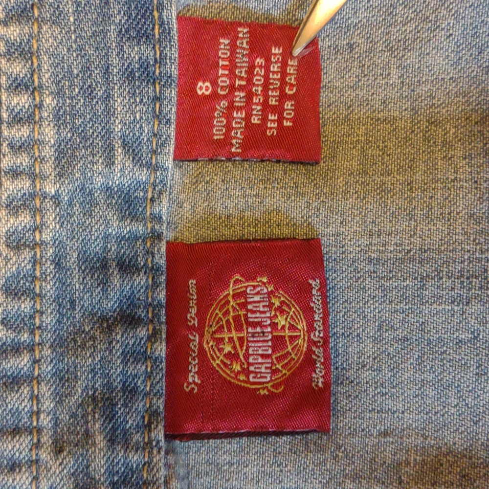 Vintage 80s/90s GAP Jeans Button Front Denim Dress - Picture 7 of 7